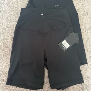 90 Degree By Reflex Black Bike Shorts